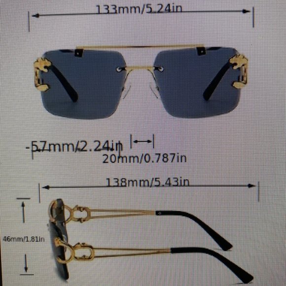 Exquisite & Fashionable Refined Leopard Women\'s Gold/Brown Sunglasses Set main image 8